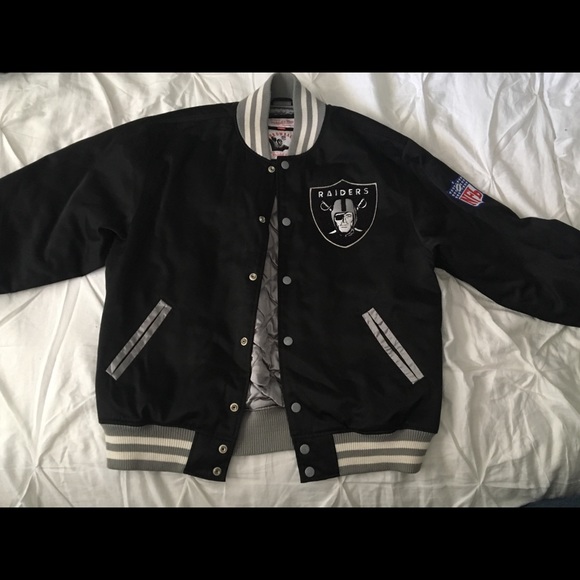 raiders mitchell and ness jacket